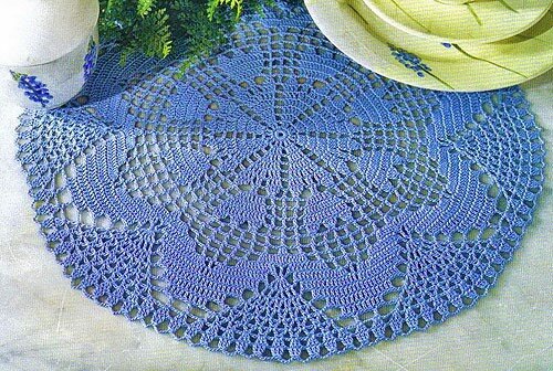 Салфетка, вязаная крючком