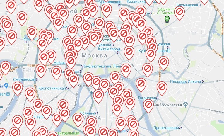 Аренда велосипедов в москве карта