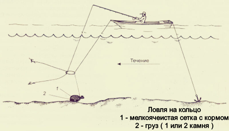 Оснастка яйца на леща с лодки
