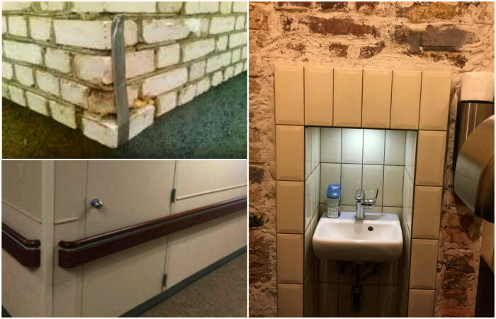 Над ляпами строителем или ремонтников можно потешаться бесконечно. И при взгляде на фото с подобными «шедеврами» всегда возникает вопрос: «Как только такое кому-то в голову пришло?» В сегодняшнем юмористическом обзоре представлены 18 снимков с результатом труда людей, у которых руки точно растут не из плеч