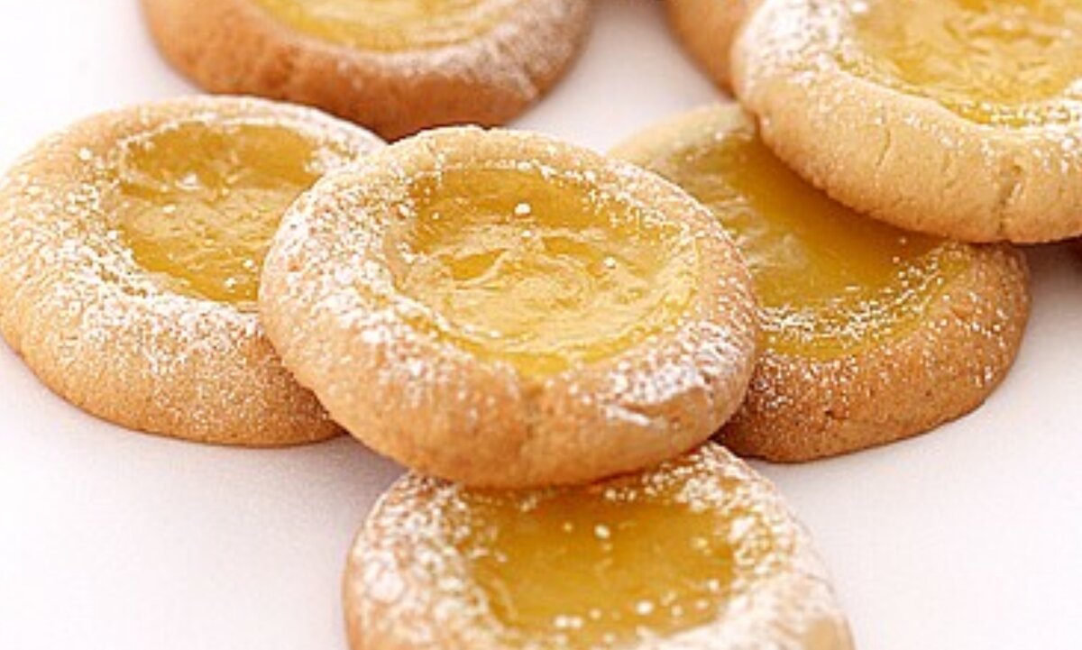 Печенье ромбики с лимоном