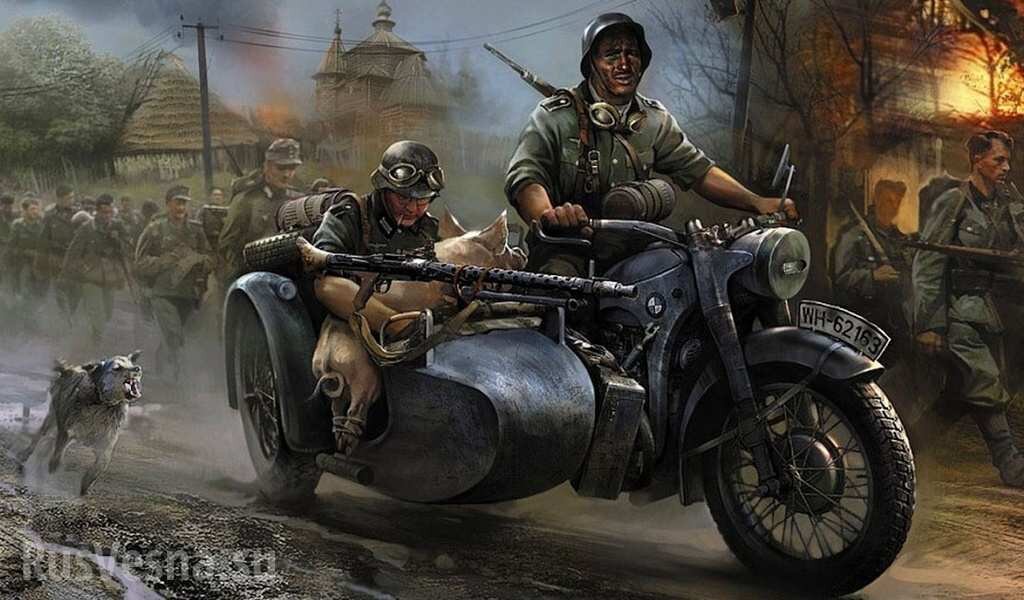 А перед нами все цветет, за нами — все горит... Источник иллюстрации: http://rusvesna.su