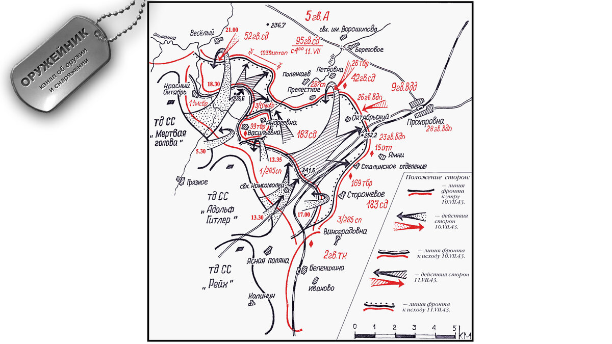 Прохоровка карта 1943