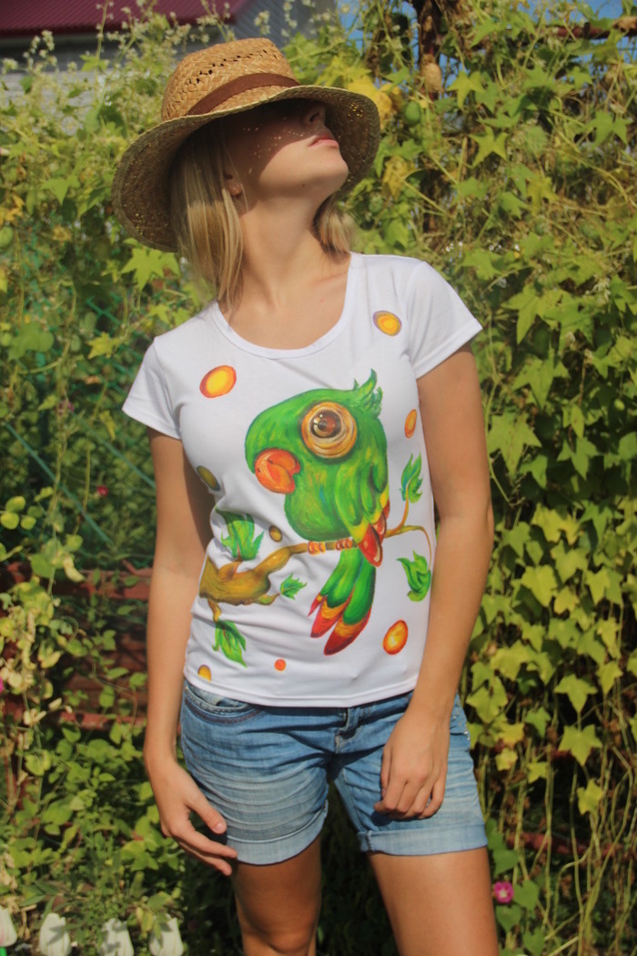 На модели :)