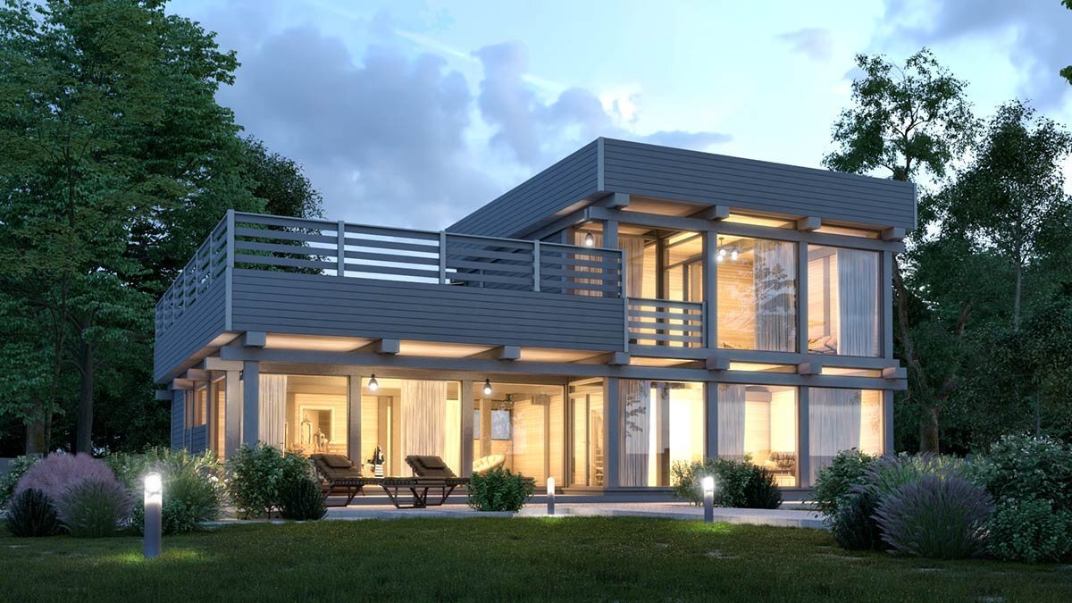 Скандинавская классика или Timber Frame? | Дома из клееного бруса | Дзен