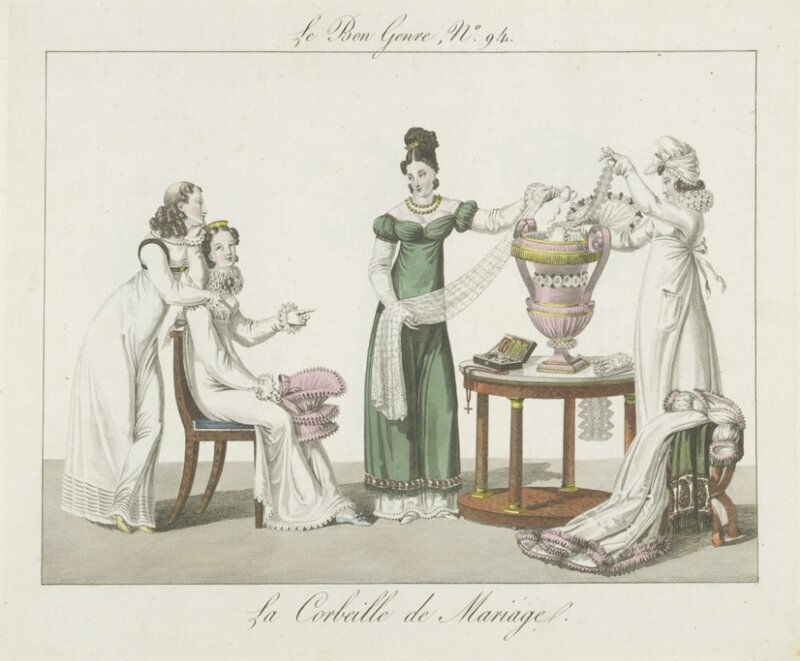 "Le bon genre", No. 94, сентябрь 1816. (cc) Pierre de la Mésangère. Kunstbibliothek, Staatliche Museen zu Berlin