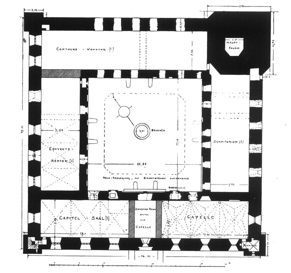 План замка в 1890х