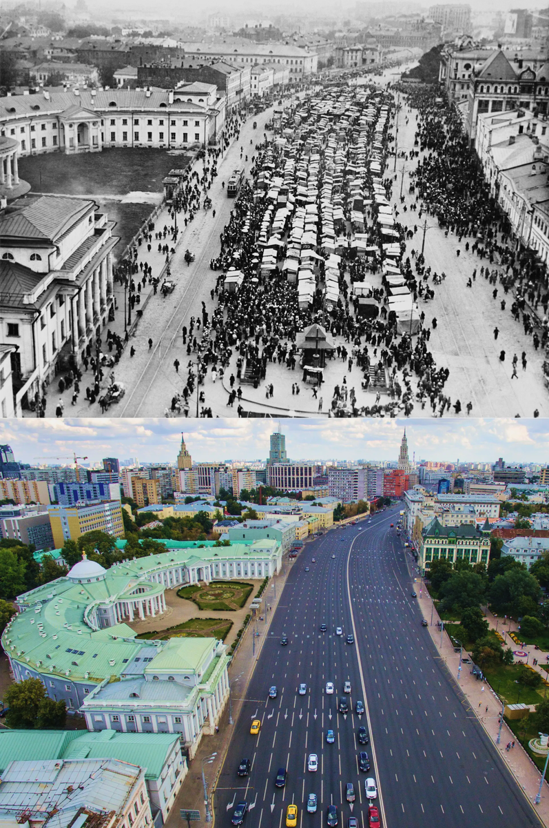 Сухаревский рынок 1920 год. Фото взято с theguardian.com