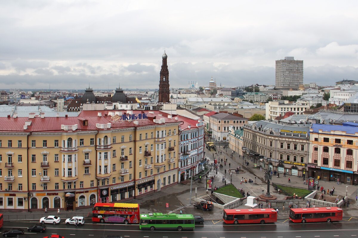 Вид на ул. Баумана с гостиницы "Татарстан", 2014 г