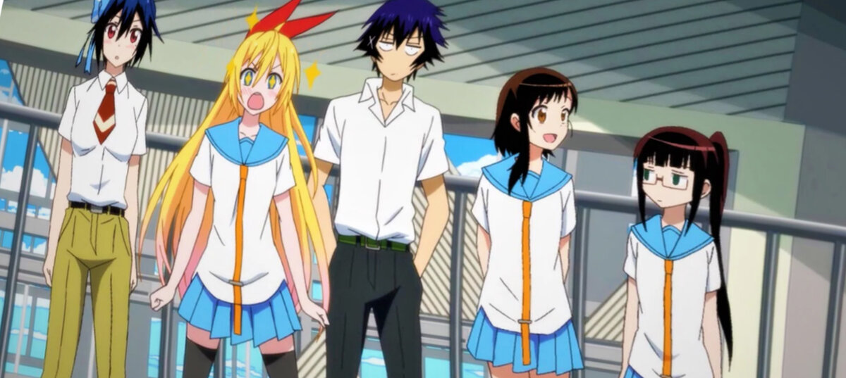 (скриншот из аниме - Притворная любовь / Nisekoi)