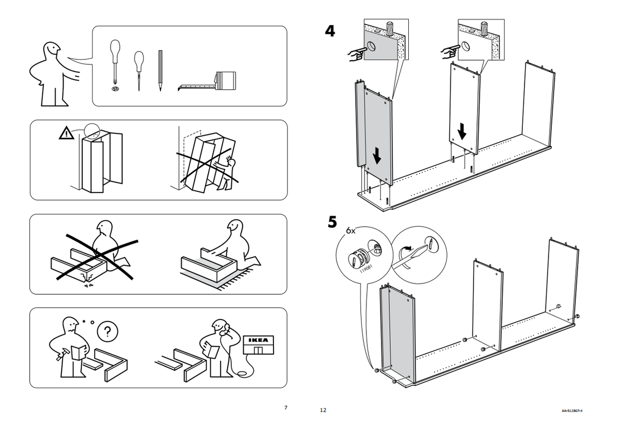 пример инструкции по сборке мебели