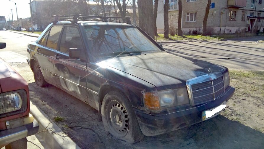 Нашли и отмыли грязнейший мерседес w124