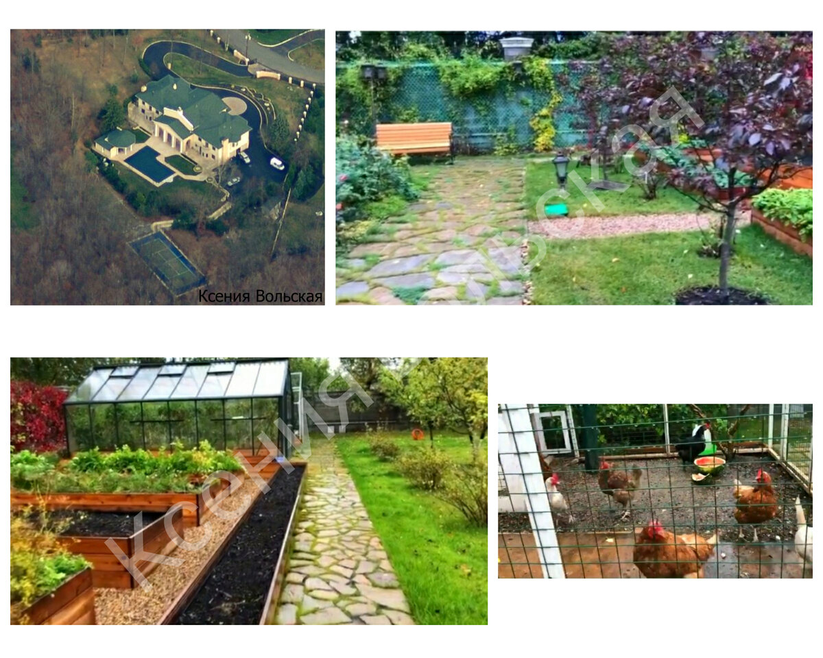 Придомовая территория дома Вячеслава Фетисова на Рублевке и особняк, площадью 1200 квадратных метров в США.