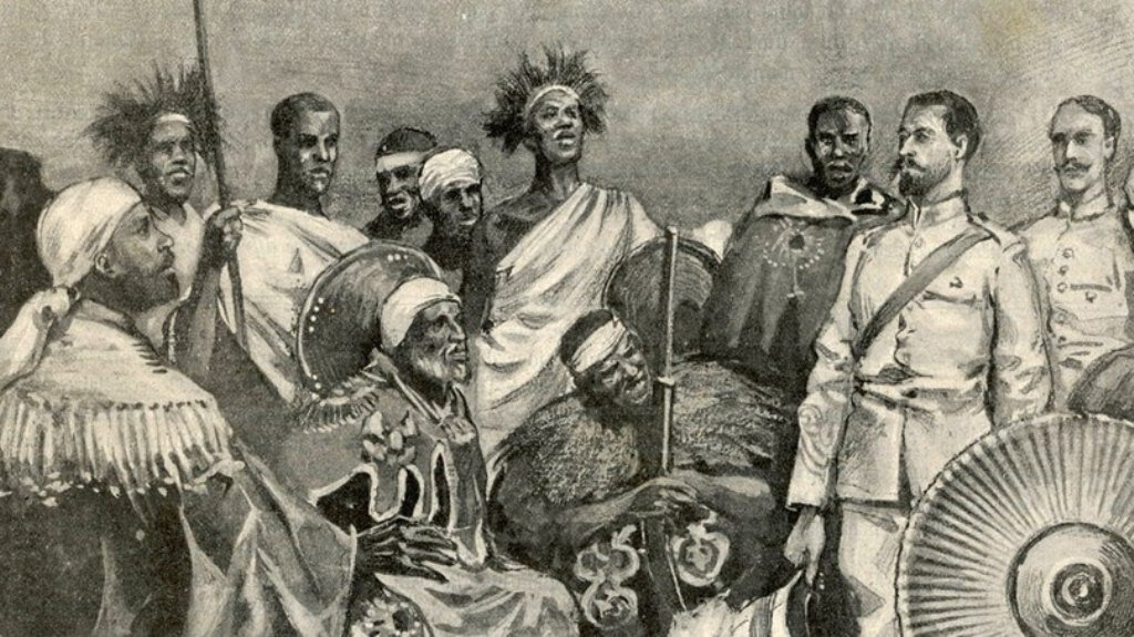 Русские офицеры и эфиопы