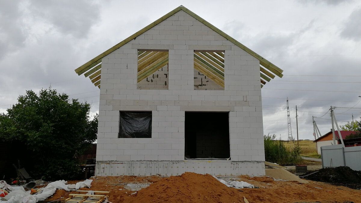 Делаем каркас крыши