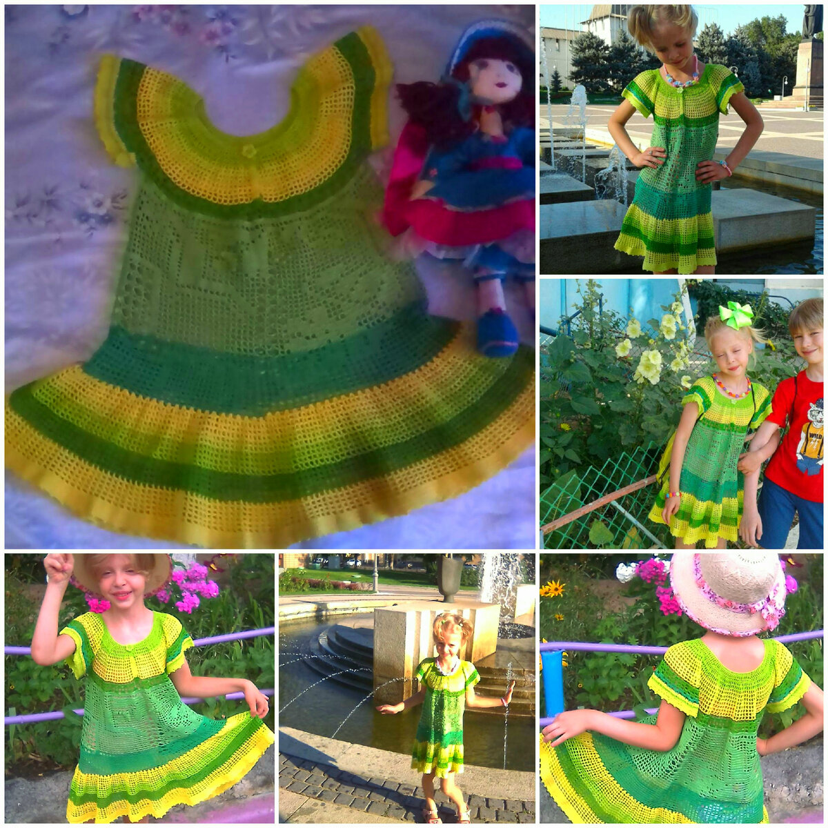 Лёгкое платье из "Ириса" крючком.