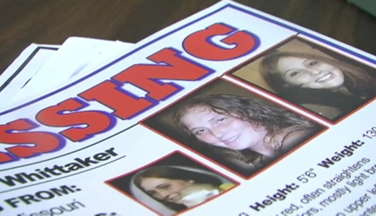 Листовка "Помогите найти Кристину Уиттакер"