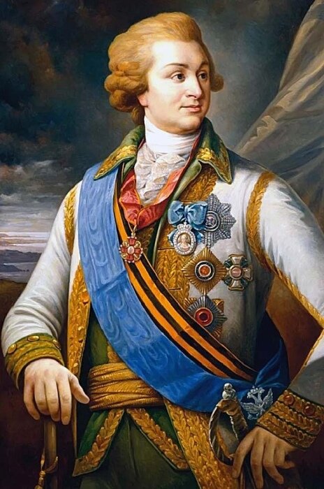 Портрет князя Г.А.Потемкина-Таврического в генеральском мундире, художник В.Нестеренко, К.П.Троекуров выйдя в отставку, в самом начале правления Павла I, в последние годы службы мог носить такой мундир