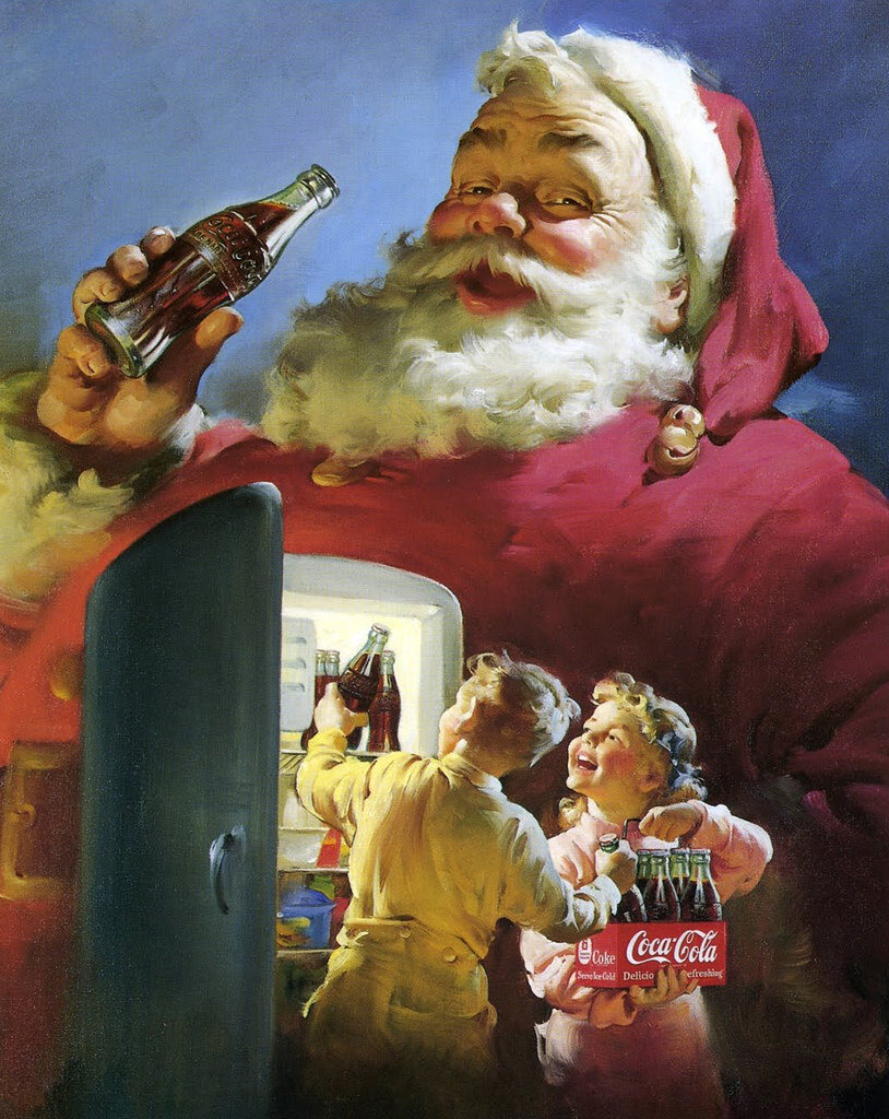 "Coca-Cola Santa", Хэддон Сандблом, 1950г.