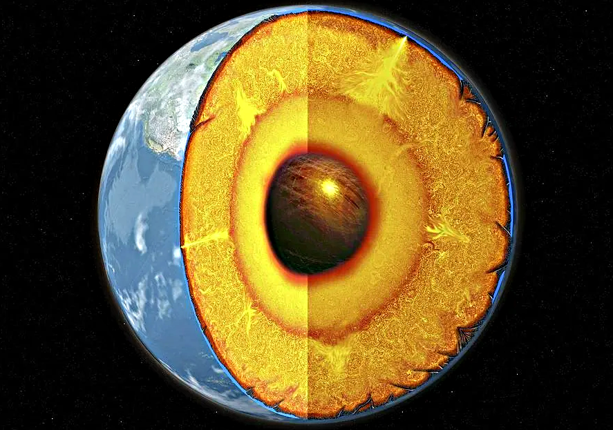 Ядро земли ядро человека. Ядро земли. Солнце в разрезе. Солнечное ядро земли. Замедление ядра земли.