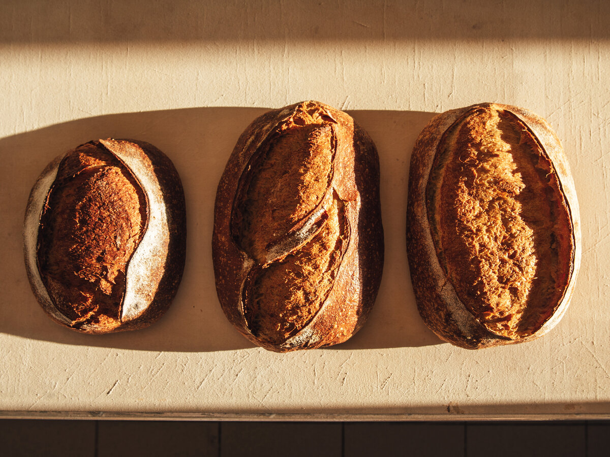 Главные хлеба «Печорина», поставляемые в хореку: гречневый, #2 и #1.