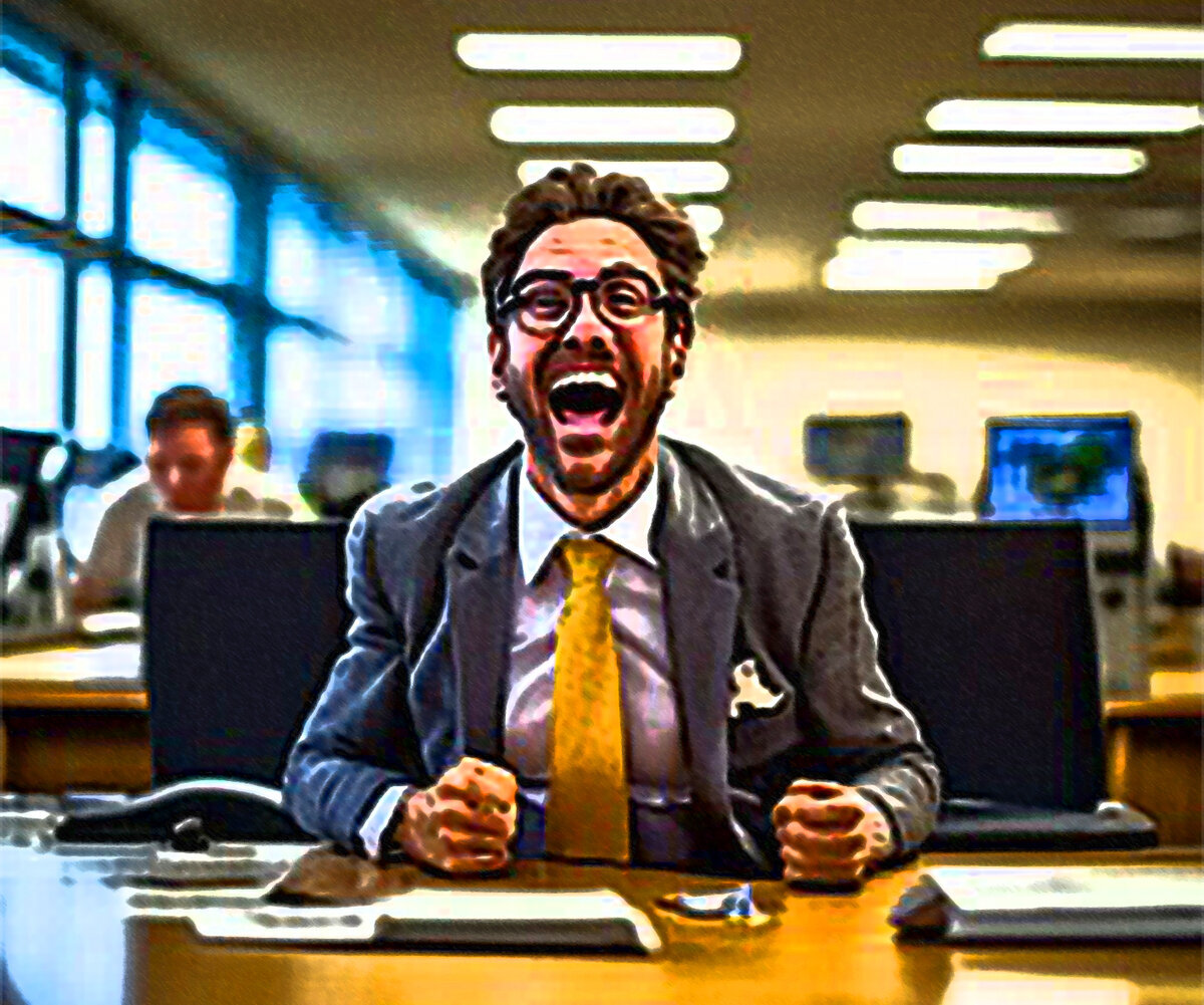 Офисный юмор тоже бывает разный)))