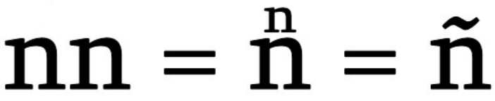 Происхождение буквы ñ