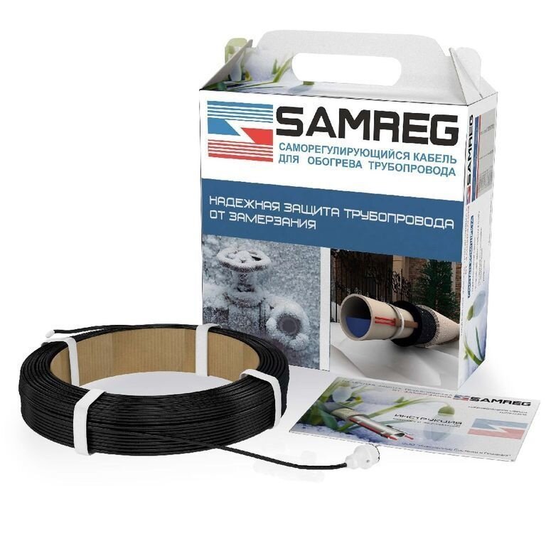 Готовый комплект кабеля для обогрева труб