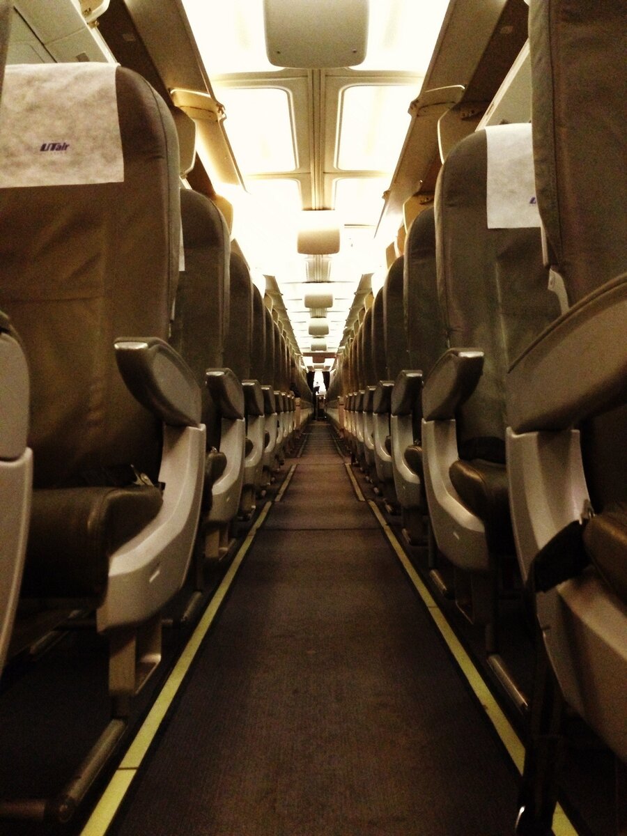 Фото моё. Салон самолёта Boeing 757-200