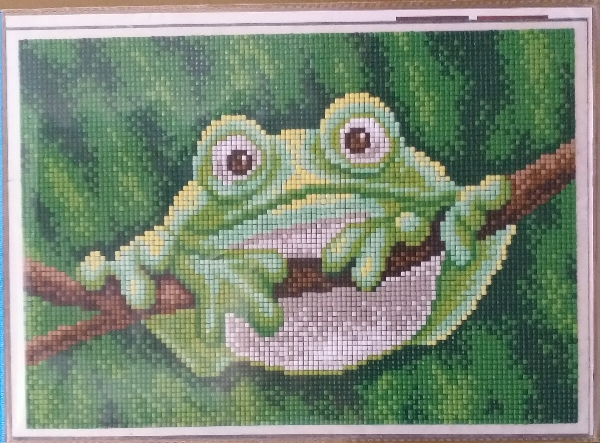 Фото автора. Алмазная мозаика V-101 (магнит)  ("Вышиваем бисером")