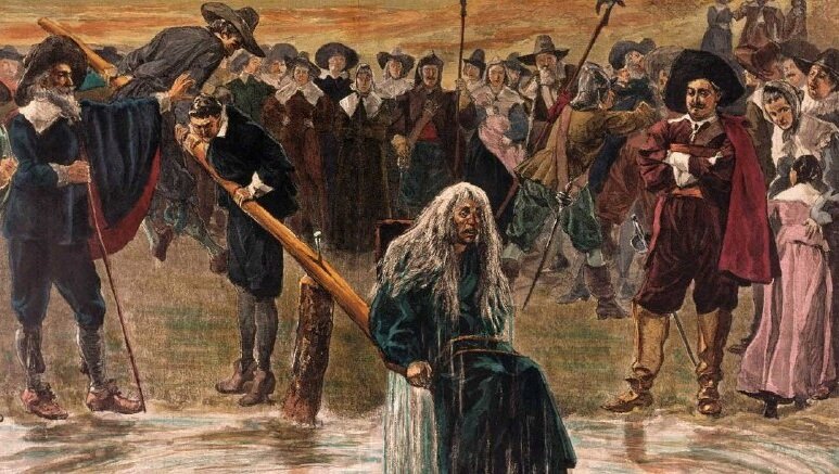 Испытание водой - один из самых распространенных способов выявления ведьм