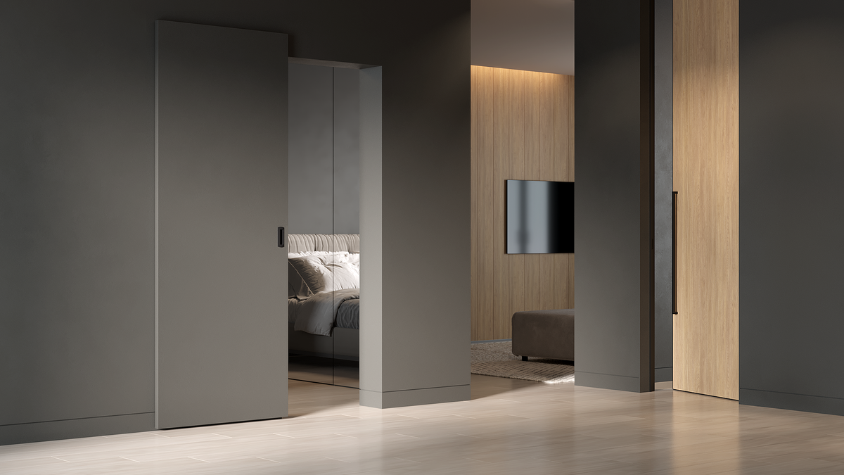 Скрытая дверь в системе INVISIBLE под покраску