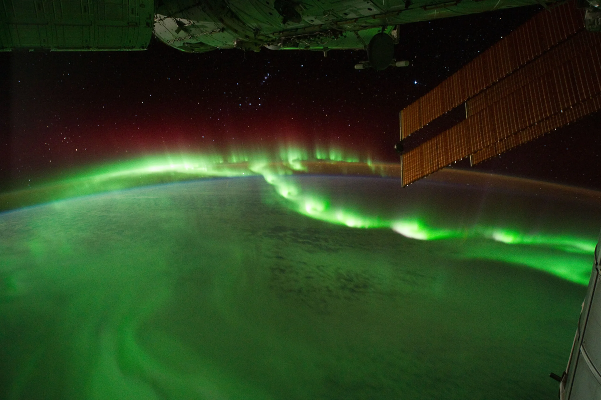 The aurora borealis from space