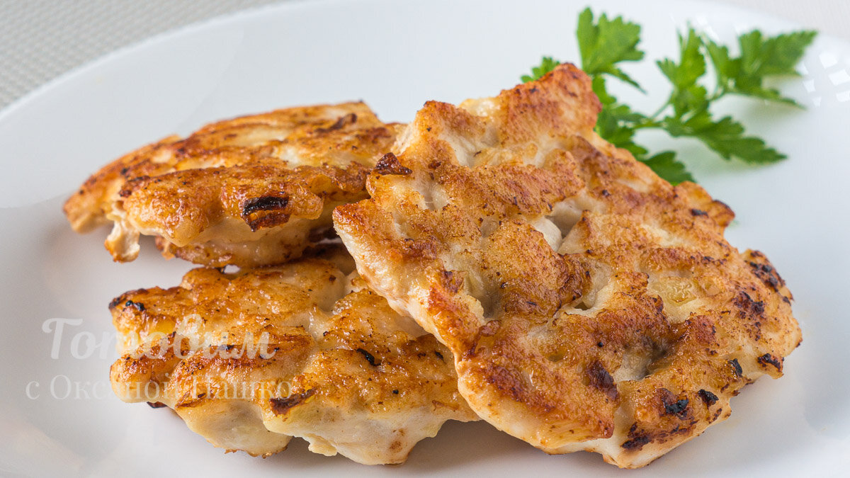 Оладьи из куриного филе