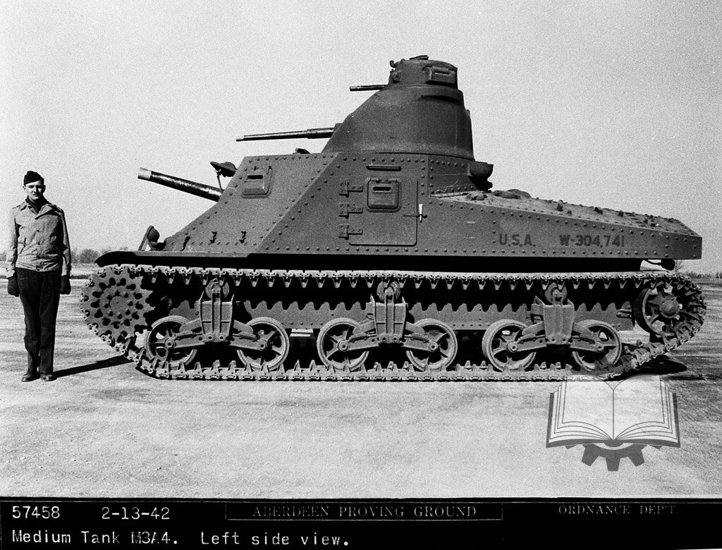 Первый пилотный Medium Tank M3A4, февраль 1942 года.