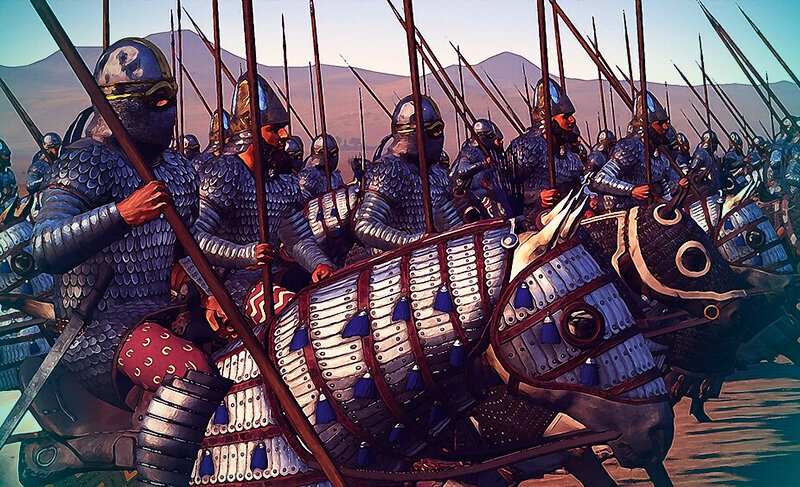 Катафракты Сасанидов. Изображение из открытых источников. 