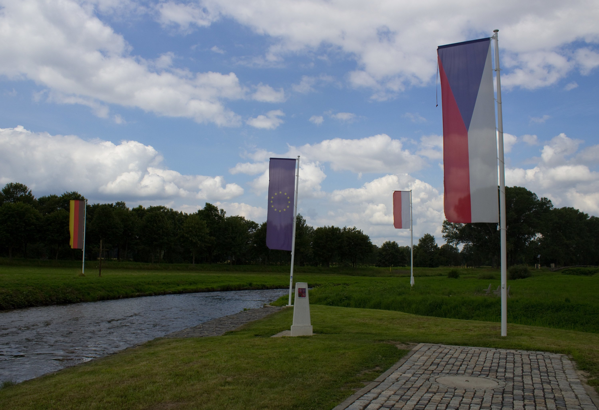 Граница между Чехией, Германией и Польшей.