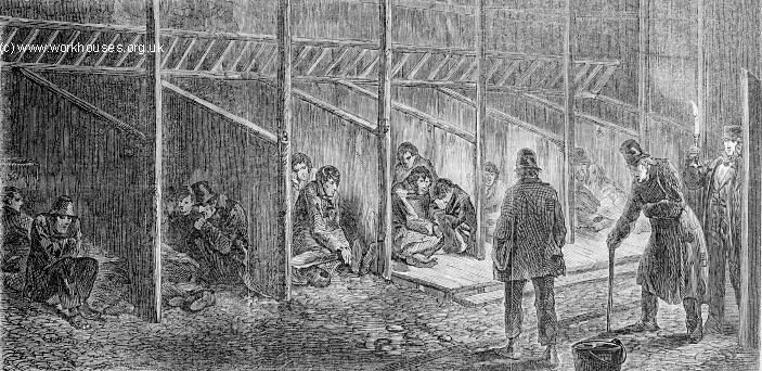 В Лондонском работном доме. Что делают эти люди? Они... "отдыхают". Об отдыхе "по-английски" поговорим чуть позже