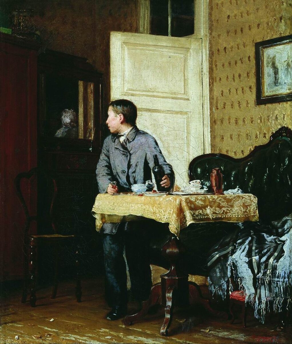 Василий Максимов «По примеру старших», 1864 год