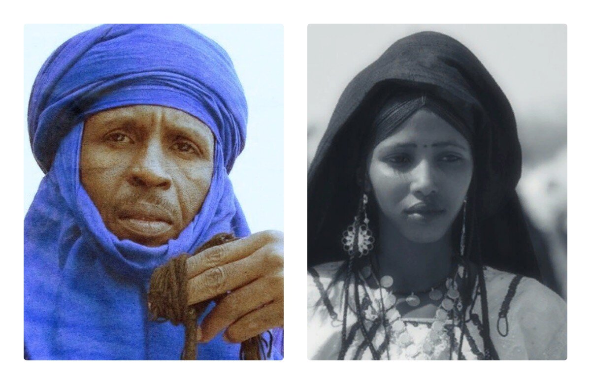Женщина-туарег в пустыне