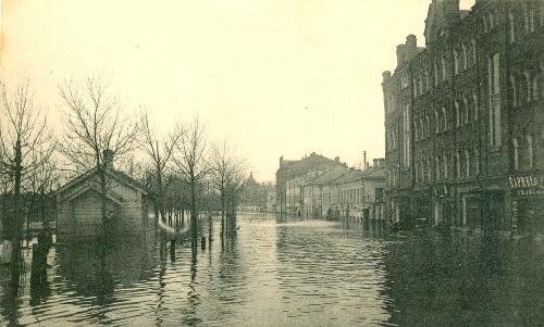 Наводнение в Москве. Неизвестный автор, 10 - 14 апреля 1908 года, г. Москва, Устьинская наб., МАММ/МДФ.