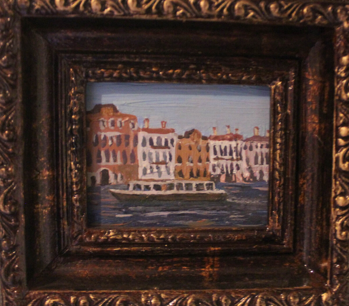 "Вапоретто"     холст. масло,     9х14
