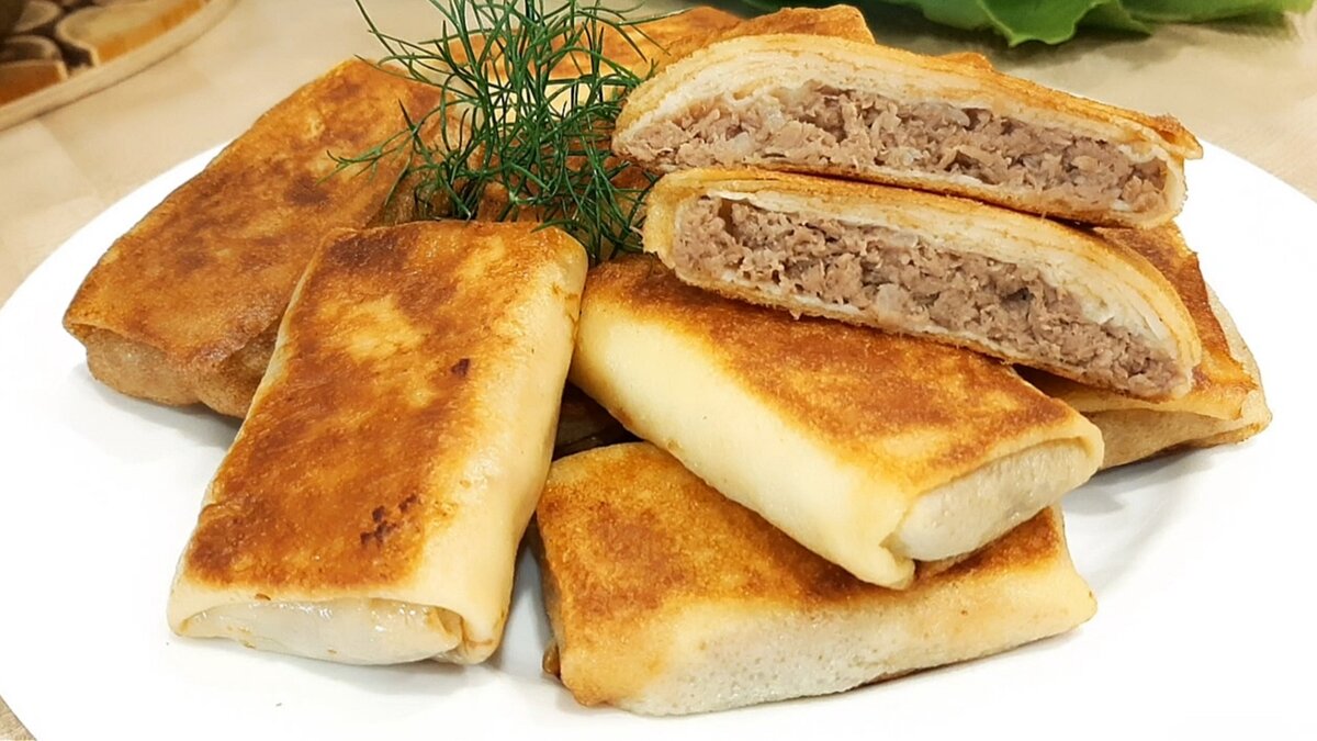 Марокканские блины фаршированные