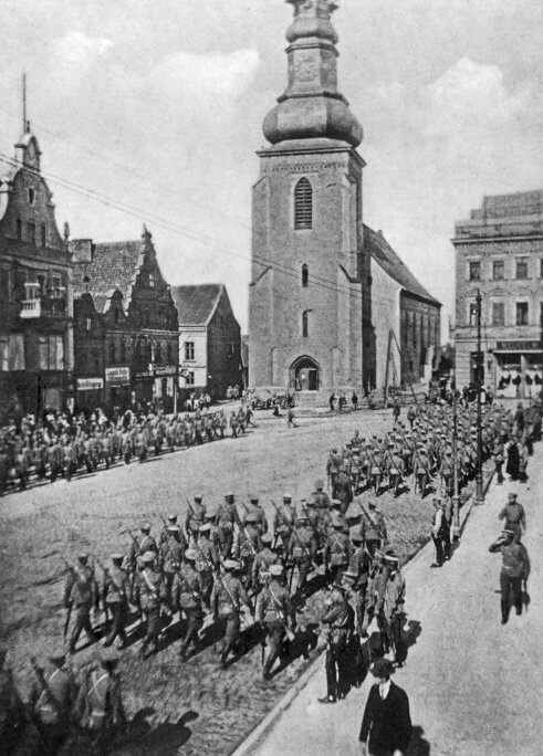 Парад Русских войск в Инстербурге 3 сентября 1914 года