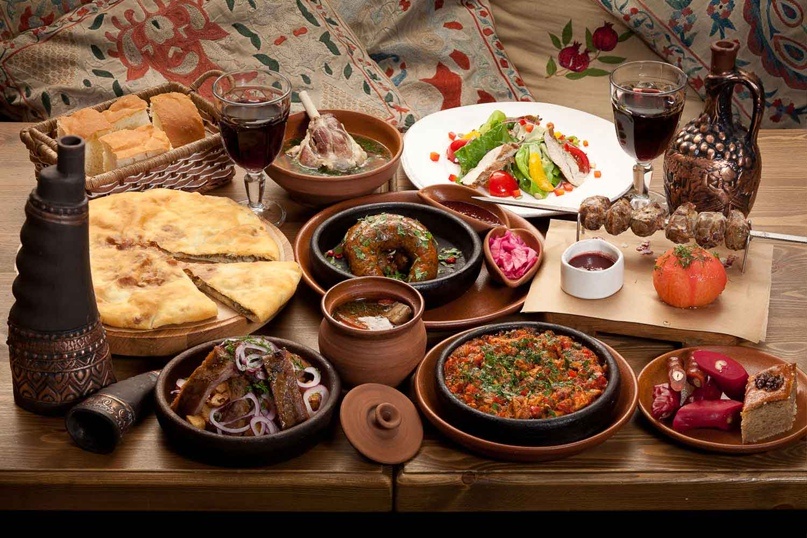 Пример Кавказкой кухни