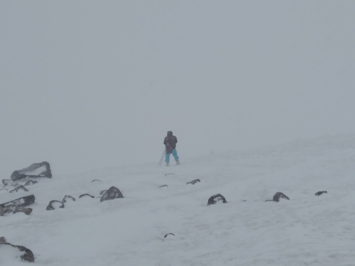 Погода на Эльбрусе, меняется очень быстро, видимость пропадает почти мгновенно