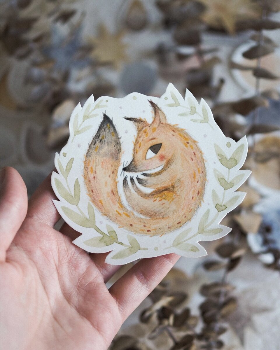 Работа с курса Акварельной иллюстрации