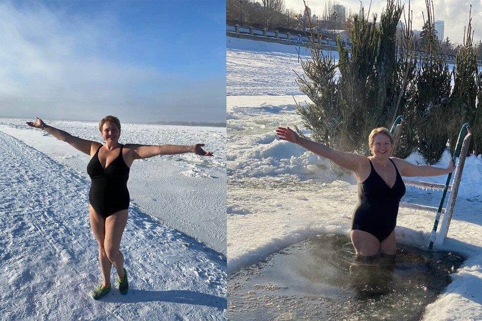     Наталья Маженкова говорит, что моржевание сделало ее счастливым человеком Светлана МАКОВЕЕВА