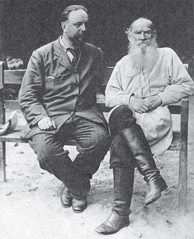 Лев Толстой и Чертков. Фото из архива музея Ясной Поляны.