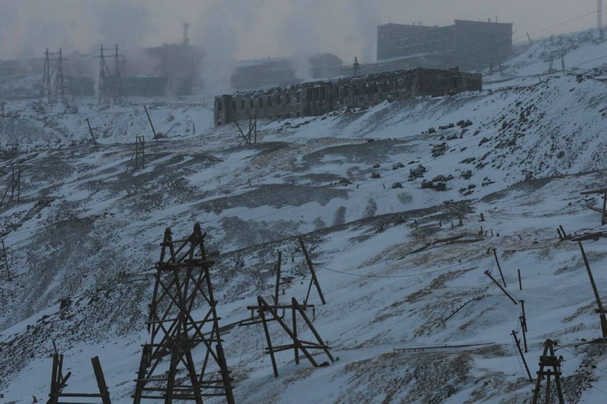 Трудовой лагерь сталинских времён в Норильске. Фото: Andrey Shapran